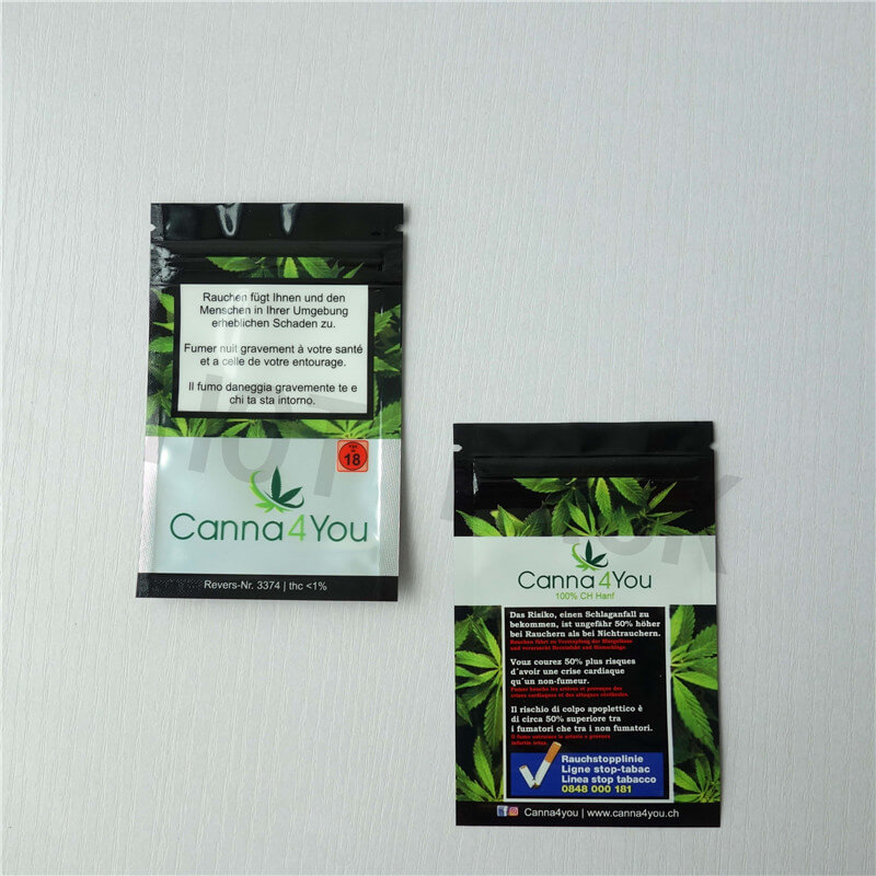 Cannabis packaging bags